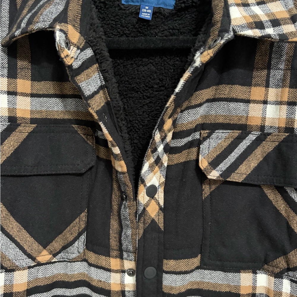 George‎ Black and Tan Plaid Shirt - Picture 3 of 4